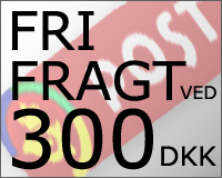 Gratis fragt ved køb for over 300 DKK